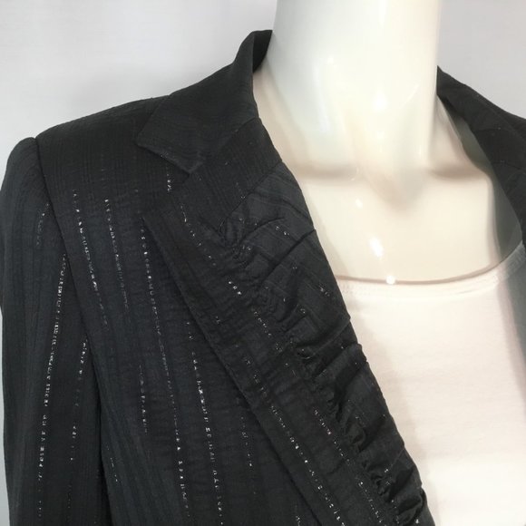 Mario Serrani Sparkle Pinstripe Blazer - Picture 2 of 4